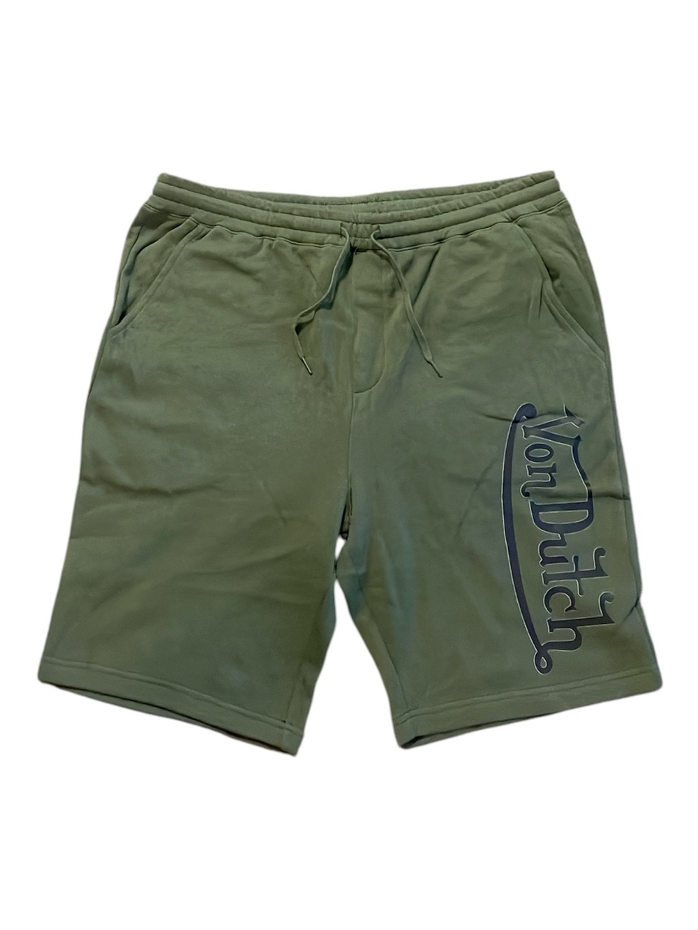 Von Dutch Men’s Olive Green Logo Sweatshorts Sz XXL
